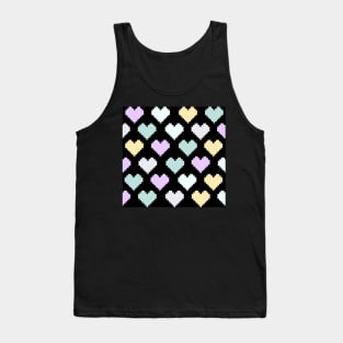 Pixel Pastel Hearts Tank Top